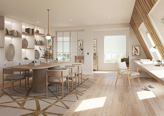 Levant (FR Blackout), Radiant White - Twist&Fit Roller Blind - Image 7